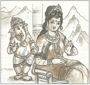 Ganesha and Devi Parvati.png