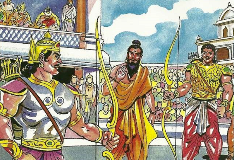 File:Match between Karṇa and Arjuna.png